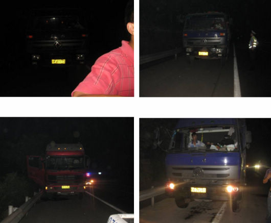 隆纳高交民警连查三起货车夜间违法停车违法行为(图1)