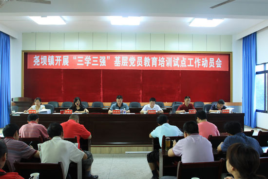 尧坝镇召开基层党员教育培训试点工作动员会