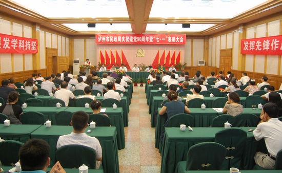 泸州市民政局召开庆祝建党90周年暨七一表彰大会(图1)