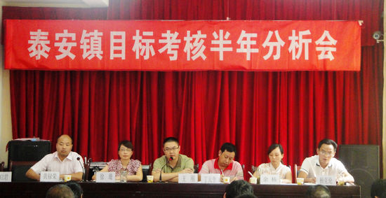 泰安镇：考核上半年工作&nbsp;全面推进任务落实(图2)