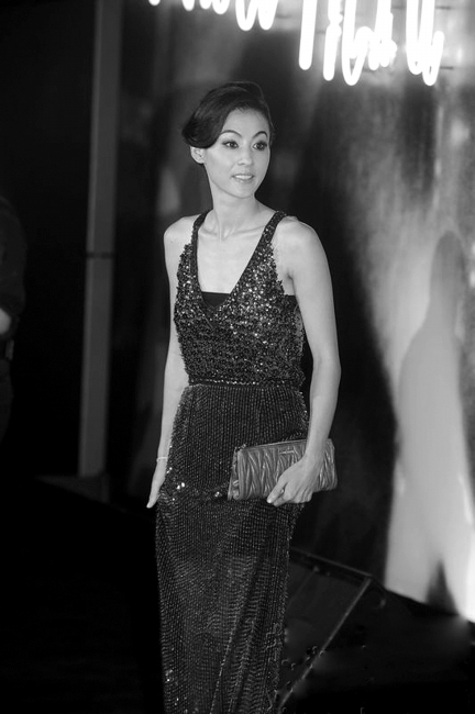 张柏芝上海代言&nbsp;暴瘦，但很开心(图1)