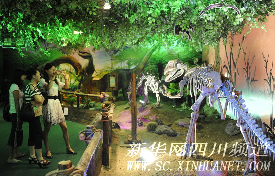 自贡国宝级恐龙化石亮相广州(图1)