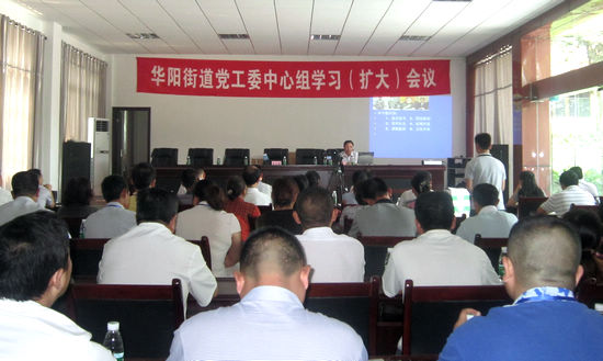 华阳街道党工委中心组举行***党史专题学习会(图1)