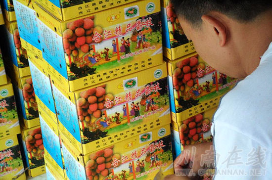 首批合江荔枝地标产品上市