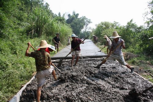 海潮镇：企业主捐助&nbsp;修起致富路(图2)