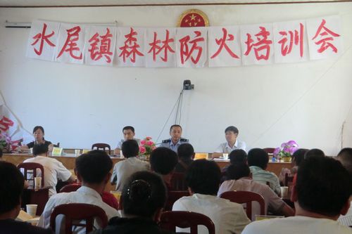 水尾镇进行消防培训与现场演练
