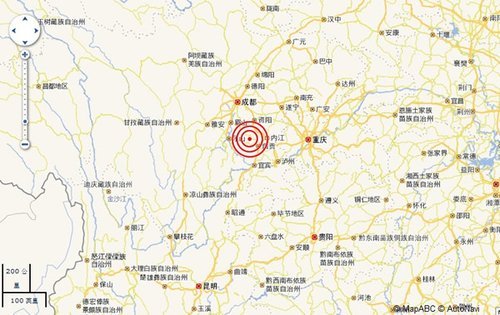 宜宾市宜宾县19日19点44分发生3.0级地震