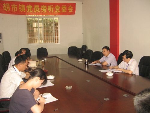 胡市镇:发扬民主 实施党员旁听党委会议制度(图1) 胡市镇:发扬民主 实施党员旁听党委会议制度(图1)