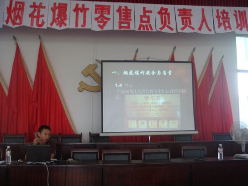 兆雅镇举办烟花爆竹从业人员安全知识培训会