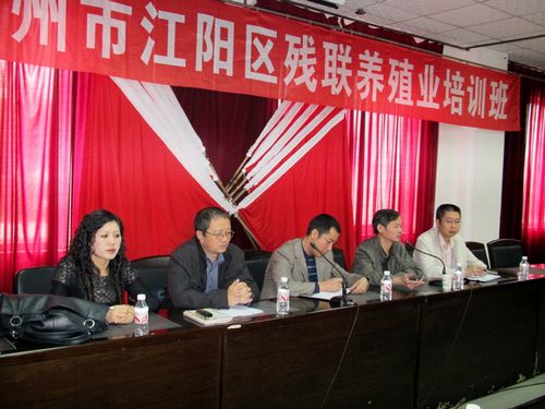 江阳区开展助残疾人发展养殖业培训(图1)