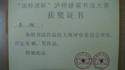 叙永二中参加“国粹酒杯”泸州硬笔书法大赛喜获佳绩(图2)