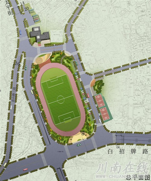 泸州主城区白招牌体育场片区改造方案出炉(图1)