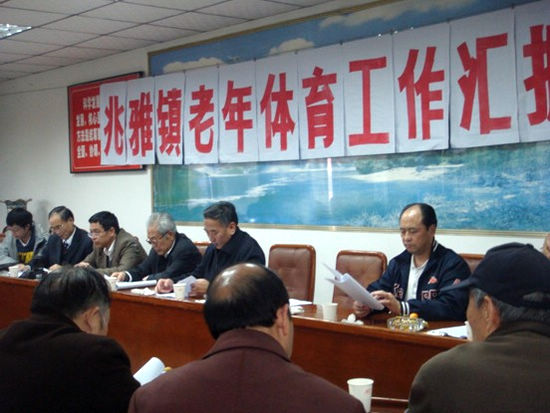 四川省老体协莅临泸县兆雅镇调研指导老年体育工作(图1)