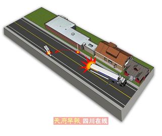 自贡一维修站焊接油罐车引发爆炸&nbsp;距加油站仅200米(图2)