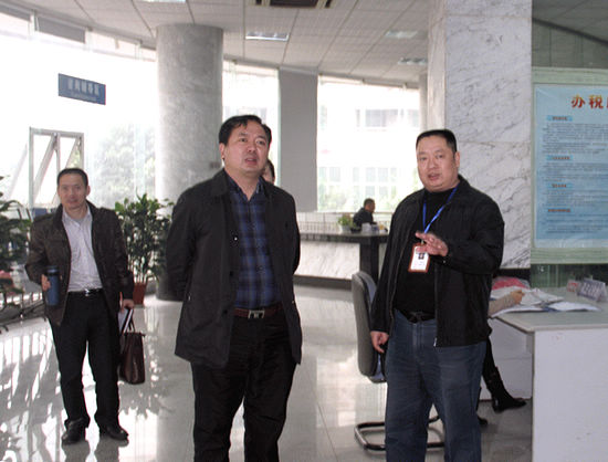 龙马潭区副区长钟华贵调研龙马国税工作(图1)