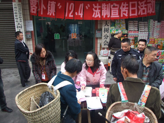 落卜镇开展“12·4”法制宣传日活动(图1)