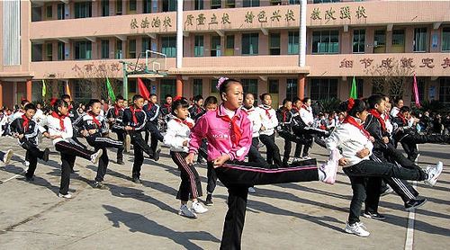 泸州叙永&nbsp;武术操比赛掀热潮(图1)