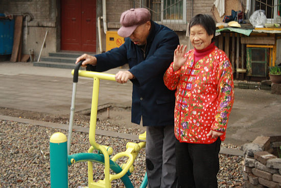 罗汉镇：社区新添健身器材(图2)