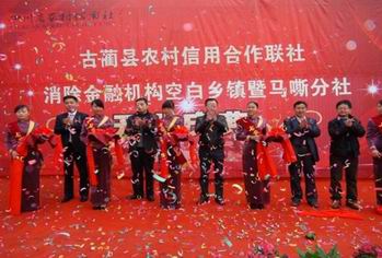 马嘶信用社正式挂牌开业(图2)