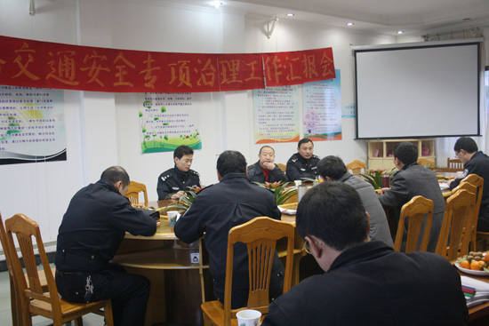 泸州市公安局龙车镇调研交通安全专项治理(图2)