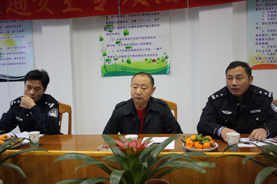 泸州市公安局龙车镇调研交通安全专项治理(图1)