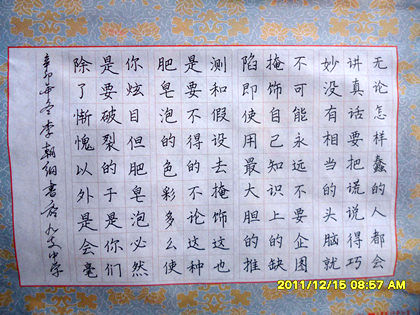 合江县九支中学举办“新语”杯师生书法作品展(图2)