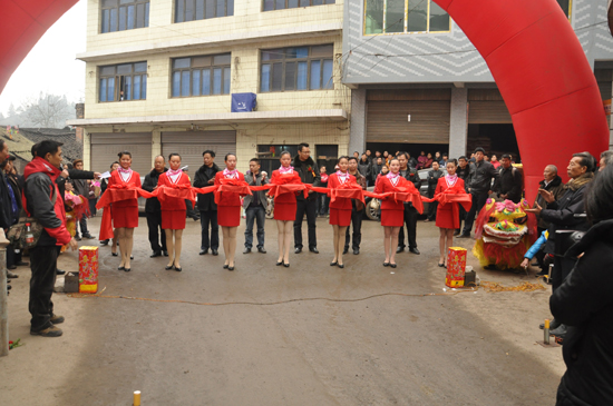 二郎镇雷家沟村复新公路竣工(图1)