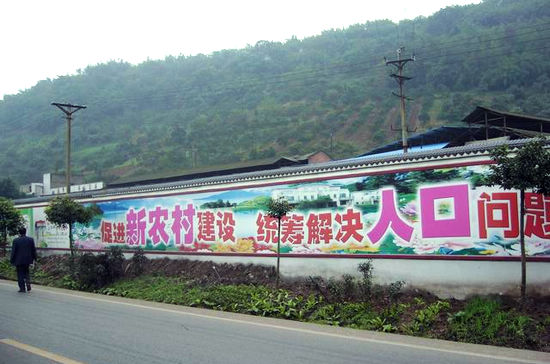 纳溪区打造温馨人口计生户外宣传环境迎新年(图1)