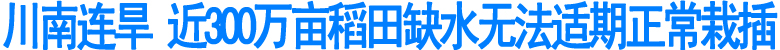 川南连旱&nbsp;近300万亩稻田缺水(图1)