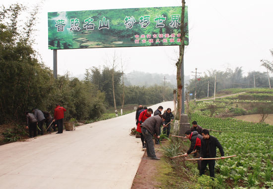 打古镇：开展绿化美化义务劳动(图2)