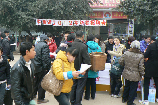 牛滩镇举办企业招聘会&nbsp;促进群众在家就业(图2)