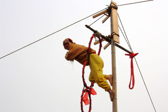 龙车镇：民俗“班打狮子”迎元宵(图4)