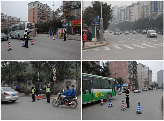 护航“元宵焰火晚会”&nbsp;泸州300交警全力保畅通(图1)