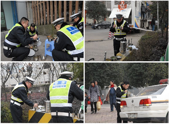 护航“元宵焰火晚会”&nbsp;泸州300交警全力保畅通(图4)