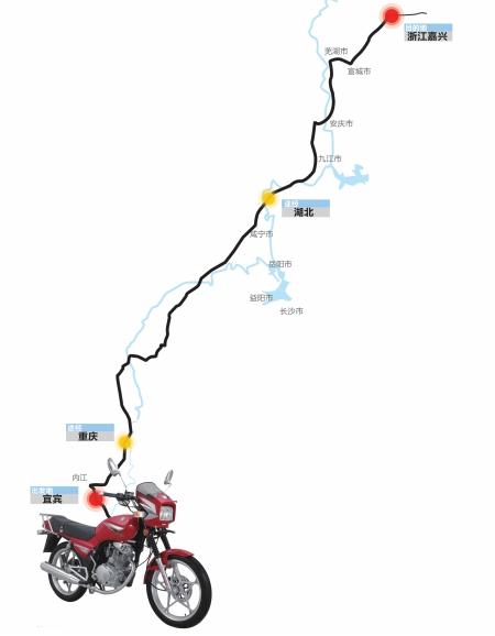 一票难求？咱骑摩托去浙江打工(图1)