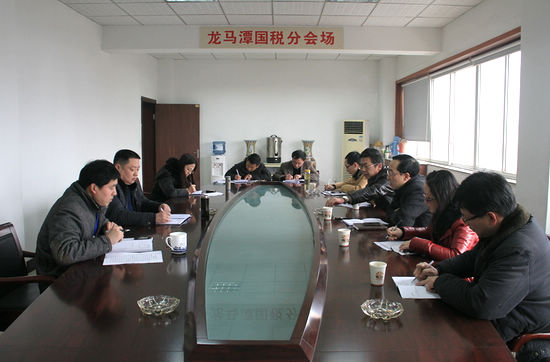 泸州市国税局副局长王世杰调研龙马潭区国税工作(图3)
