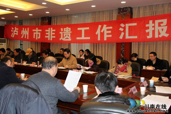 四川省非遗项目督查组莅泸检查指导工作(图1)