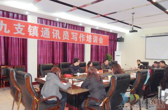 九支镇：十佳通讯员写作“充电”忙(图1)