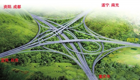 网友:内江建西南第一立交桥?&nbsp;交通部门:尚在论证中(图1)