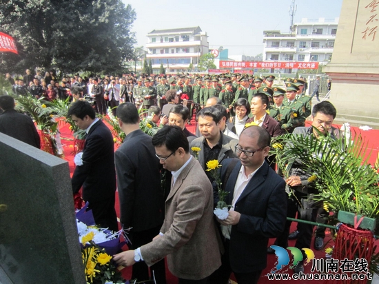 龙马潭区石洞镇&nbsp;开展清明祭扫活动(图1)