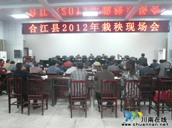 佛荫镇：召开合江县2012年水稻高粱栽秧现场会(图2)