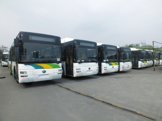 内江新增96辆欧式风格公交车&nbsp;本月中旬上路运营(图1)