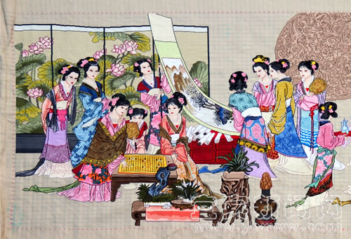 宜宾兴文女工40余万针绣出唐伯虎名画(图2)