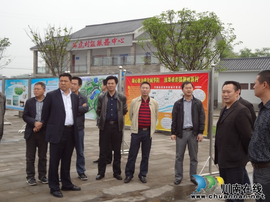 绵阳市考察团调研泸州华阳街道新农村建设情况(图1)