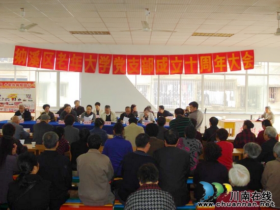 纳溪区召开老年大学党支部成立十周年大会(图1)