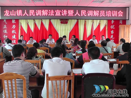 龙山镇：举办学习贯彻《人民调解法》(图1)