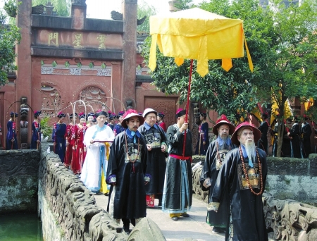 内江:清代祭孔大典 昨日重现资中(图3) 内江:清代祭孔大典 昨日重现资中(图3)
