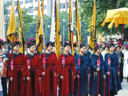 内江:清代祭孔大典 昨日重现资中(图6) 内江:清代祭孔大典 昨日重现资中(图6)