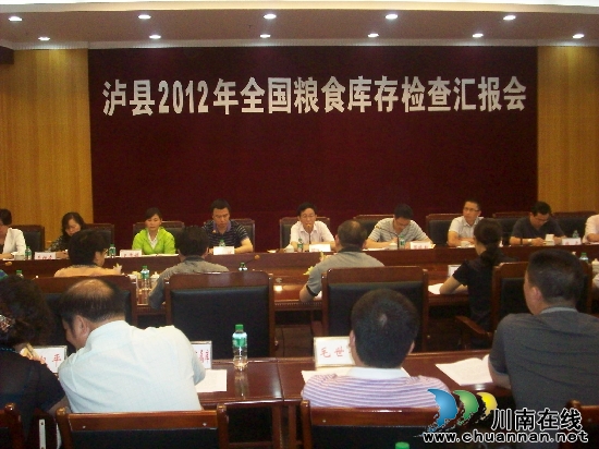 国家粮食库存检查组莅临泸县检查工作(图1)