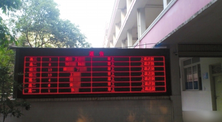 泸州一学校公布学生迟到等行为引争议(图1) 泸州一学校公布学生迟到等行为引争议(图1)